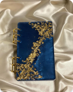 Resin-covered notebook